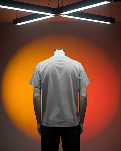 Comfortable Casual Tshirt Mockup On Mannequin Stylish Basic Wear For Daily Outdoor Activities