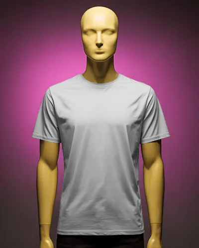 Simple Plain Basic Cotton Tshirt Mockup Medium Sleeve Perfect For Layering Or Summer Outfits