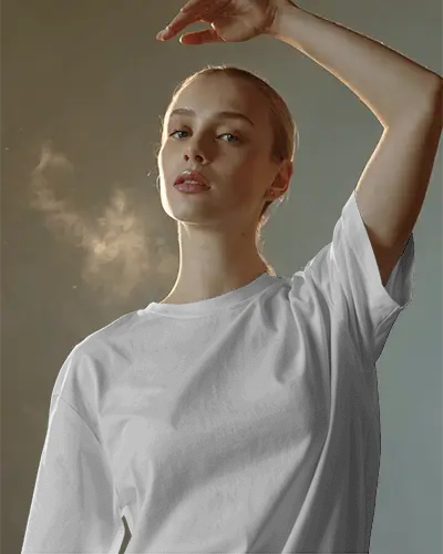 Stylish Casual Womens Tshirt Mockup For Modern Fashion Brands And Clothing Designs