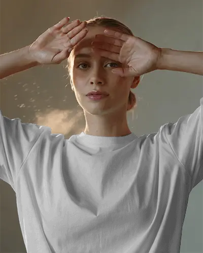 Casual Relaxed Fit Womens Tshirt Mockup For Everyday Fashion And Comfortable Style Wear