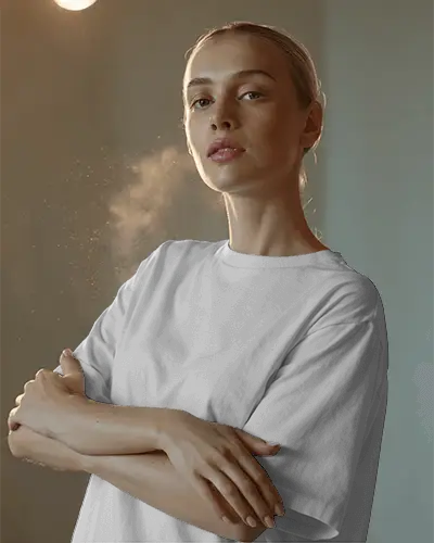 Minimalistic Comfort Fit Tshirt Mockup Casual Daily Wear High Quality Fabric Design