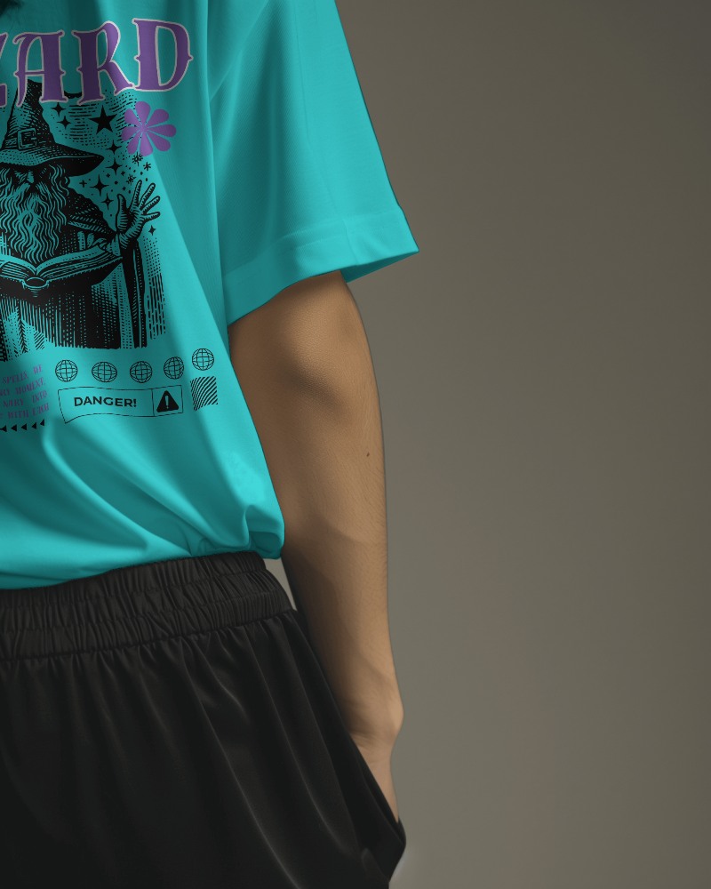 Asian Model Wearing Tshirt Mockup In Neutral Studio Background Scene1