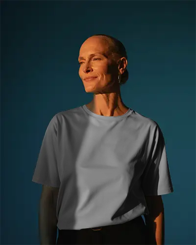 Women Casual Short Sleeve Tshirt Mockup For Online Store And Apparel Marketing Campaign