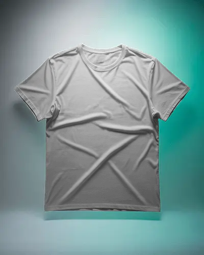 Floating Flatlay Tshirt Mockup Isolated On Gradient Background Clean Minimal Modern Display