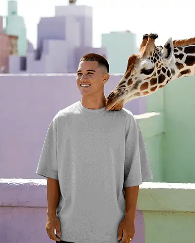 Comfortable Loose Fitting Tshirt Mockup Perfect For Casual Wear Daily Outdoor Activities Style