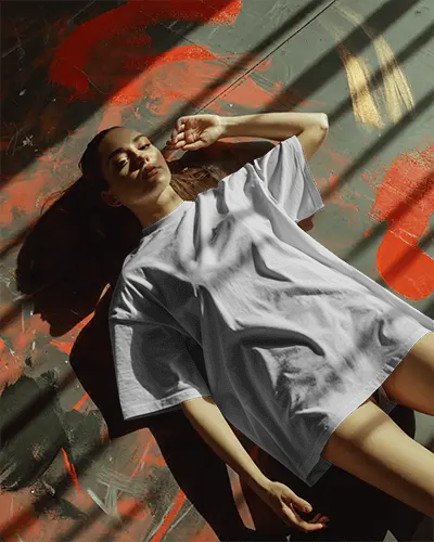 Minimalist Modern Tshirt Mockup For Fashion Branding And Advertising Campaign Designs