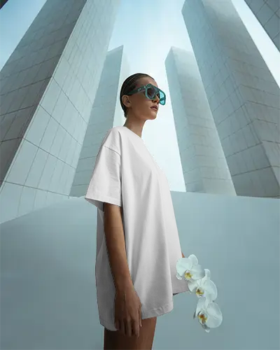 Casual Relaxed Fit Tshirt Mockup Perfect For Everyday Comfort And Effortless Style Look