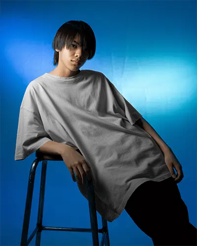 Oversized Loose Fit Tshirt Mockup Urban Streetwear Fashion Style For Men And Women Casual Top