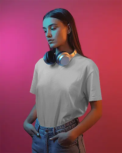 Comfortable Cotton Tshirt Mockup Ideal For Custom Printing And Fashion Brand Promotion