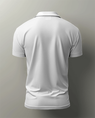 Mockup Of The Back Side Of A Polo Shirt