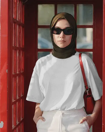 Comfortable Loose Fit Tshirt Mockup Basic Tee For Everyday Wear Minimalist Design