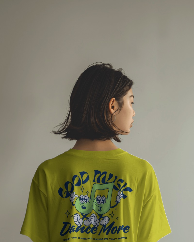 Asian Female Model Wearing Tshirt Mockup In A Studio Photoshoot Scene1