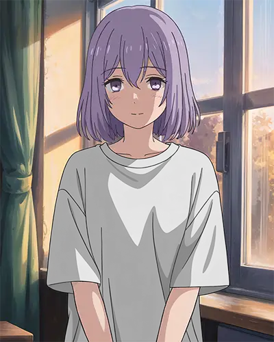 Relaxed Loose Fit Anime Tshirt Mockup For Streetwear Fashion And Casual Wear Brand Promotion