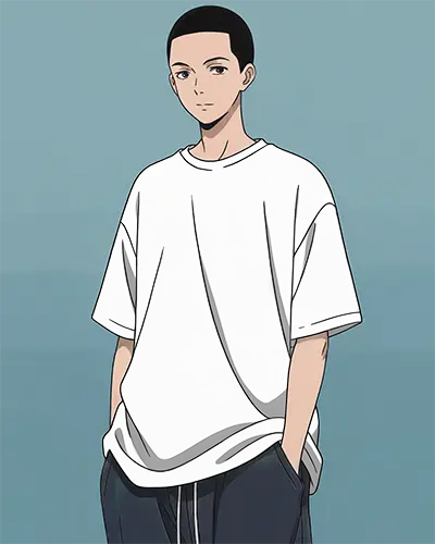 Urban Style Loose Fitting Tshirt Mockup For Men Simple Minimalist Apparel Display