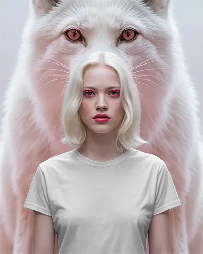 Realistic Female Model Tshirt Mockup For Fashion Designers And Online Stores