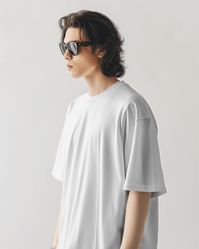 Tall Asian Man Wearing Tshirt Mockup In Studio Scene3