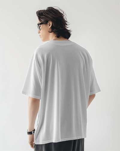 Tall Asian Man Wearing Tshirt Mockup In Studio Scene2