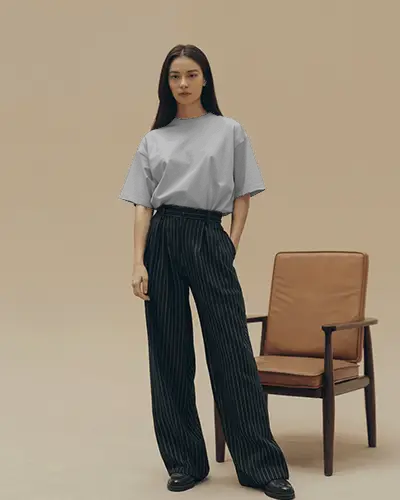 Stylish Relaxed Fit Womens T Shirt Mockup Perfect For Casual Everyday Wear And Layering