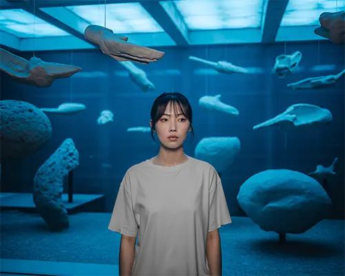 Comfortable Soft Fabric Tshirt Mockup With Short Sleeves For Unisex Fashion