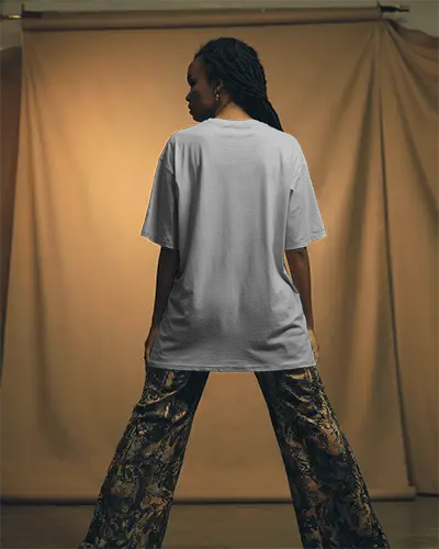 Oversized Basic Tshirt Mockup For Fashion Stylish Apparel And Casual Wear Brand Promotion