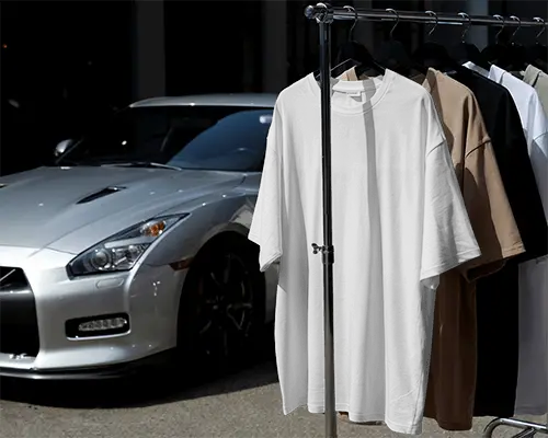 Premium Casual Tshirt Mockup On Hanger Display For Fashion Brand Diy Graphic Designs