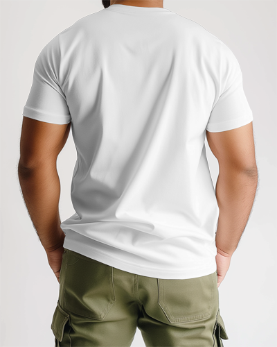 Indian Man Wearing Blinkstore Tshirt Mockup In A Studio