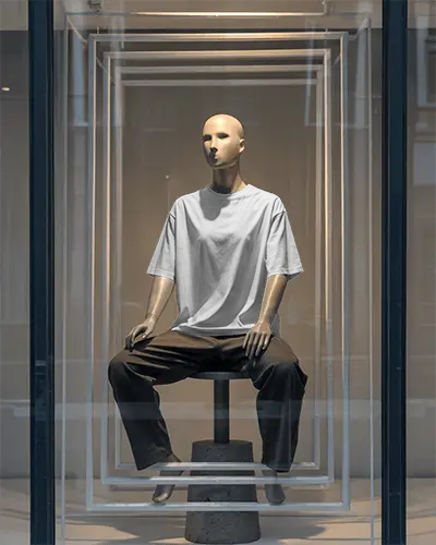 Premium Cotton Short Sleeve T Shirt Mockup For Modern Casual Streetwear Brand Presentation