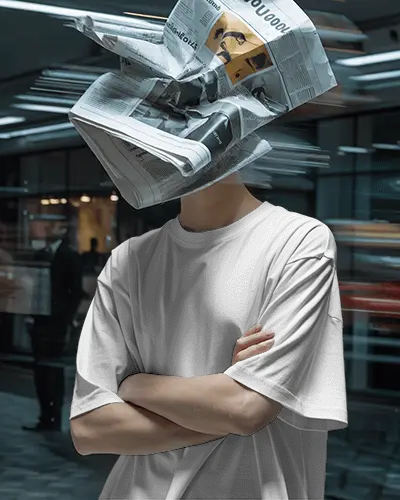 Urban Style Relaxed Tshirt Mockup With Crossed Arms Pose For Digital Apparel Presentations