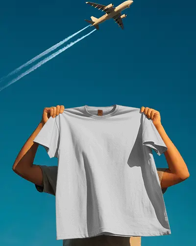 Plain Soft Cotton Tshirt For Custom Prints And Creative Designs In Mockup