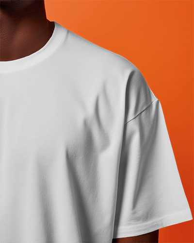 Closeup Overszied Tshirt Mockup For Branded Tshirt