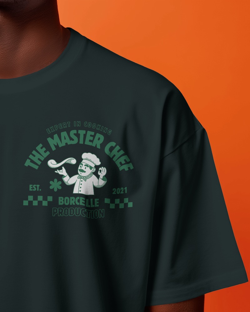 Closeup Overszied Tshirt Mockup For Branded Tshirt