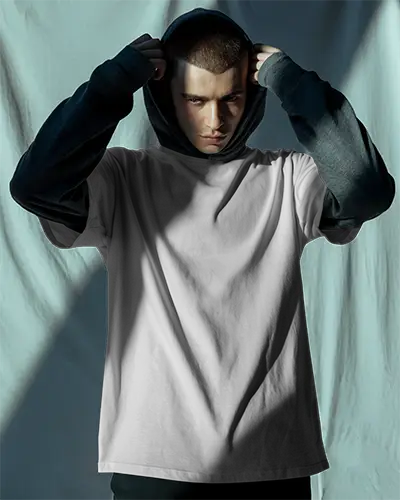 Stylish Men Tshirt Mockup Isolated Background Fashionable Sportswear Presentation