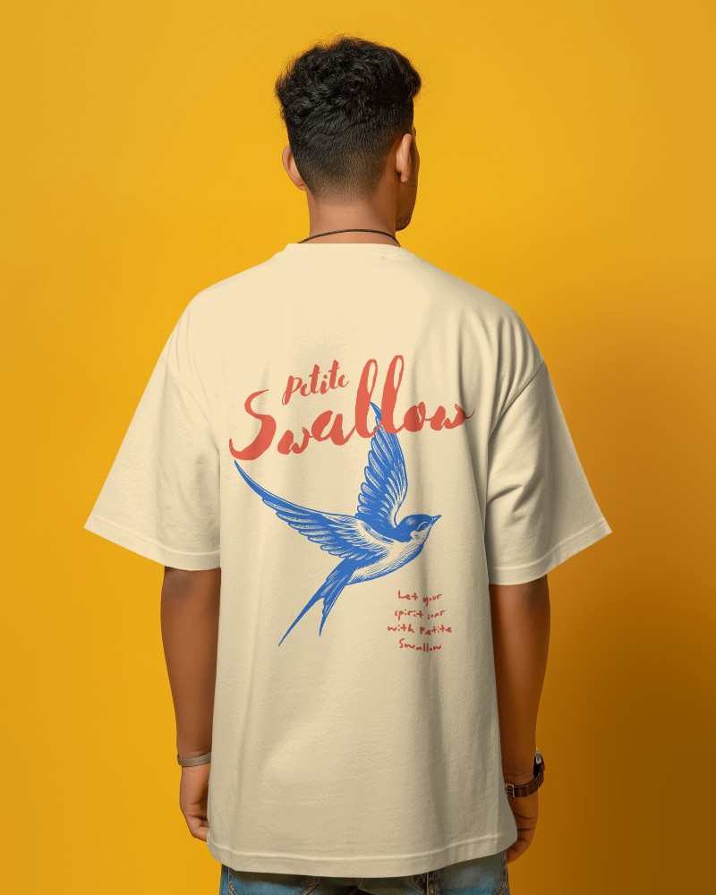 Premium Quality Back Tshirt Mockup Of Indian Man