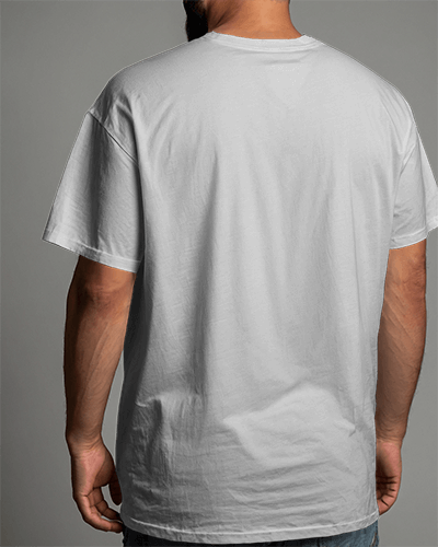 Tshirt Mockup Of An Indian Man With Oversized Fit