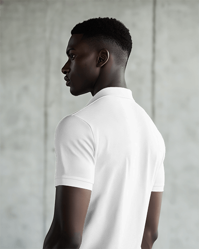 Aesthetic Photoshoot Of African Model Wearing Polo Tshirt