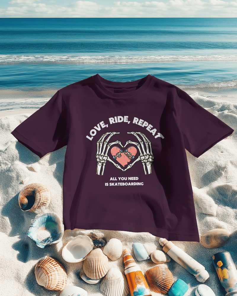 Beach Themed Tshirt Mockup With Seashells