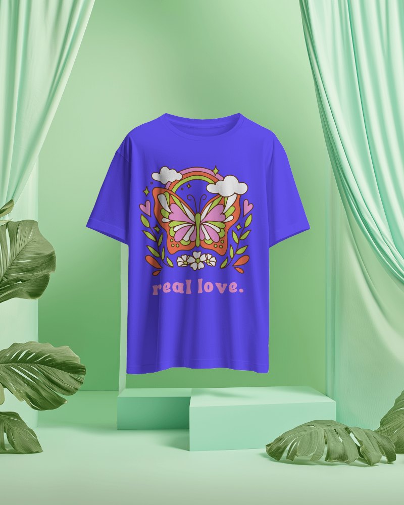 Tropical Themed Tshirt Display Mockup