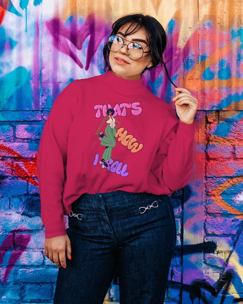 Woman Long Sleeve Tshirt Mockup With Glasses