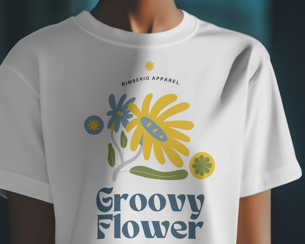 Close Up Front View T Shirt Mockup On Model