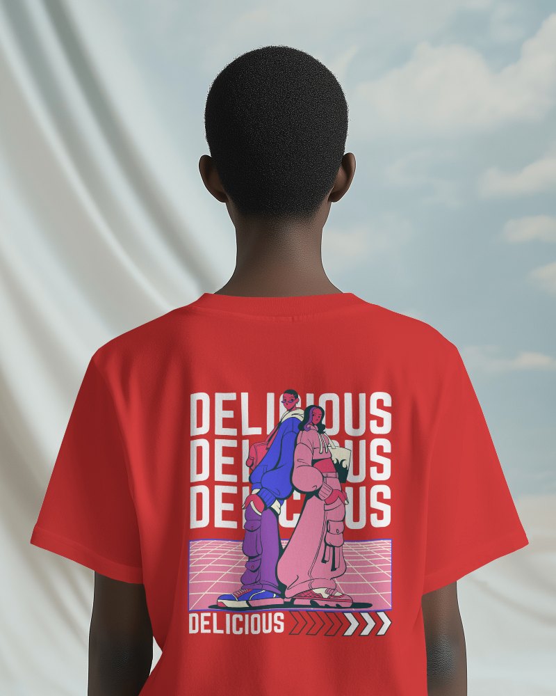 Back T Shirt Mockup Featuring Model In Modern Setting