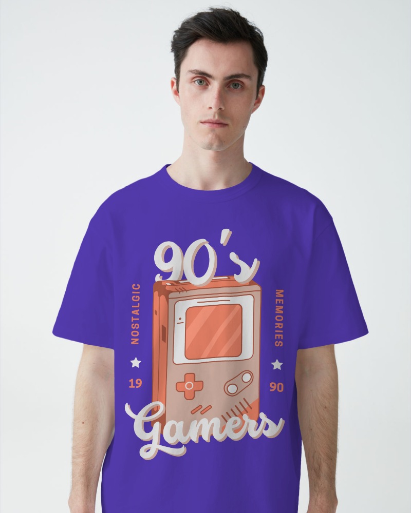 Oversized Tshirt Mockup Studio Setting