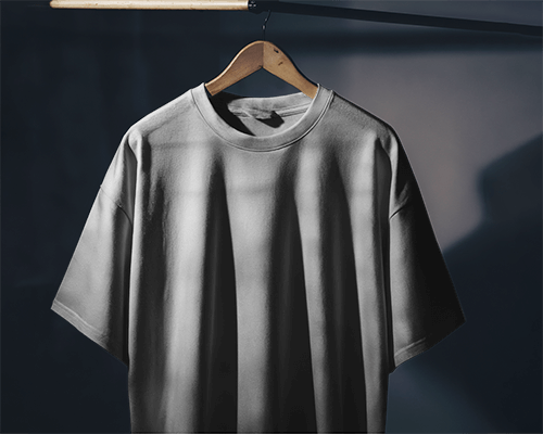 Uplifted Gaze Tshirt Mockup With Softly Lit Front Design