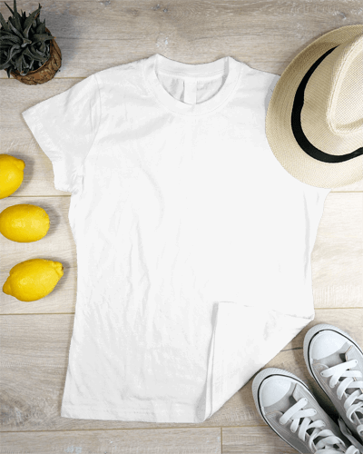 Flatlay Tshirt Mockup With Hat And Shoes
