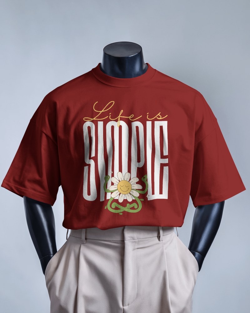 Studio T Shirt Mockup On Mannequin With Classic Pants And Tailored Fit