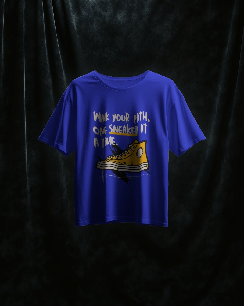 Minimalist T Shirt Mockup White Shirt With Customizable Design Text Against Dark Textured Background