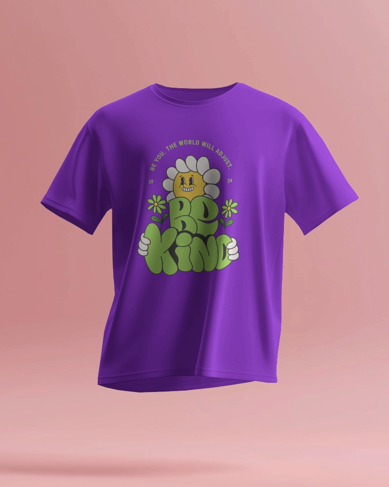 Minimalist T Shirt Mockup Floating Black Shirt On Soft Pink Background Simple Clean Design