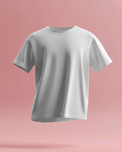 Minimalist T Shirt Mockup Floating Black Shirt On Soft Pink Background Simple Clean Design
