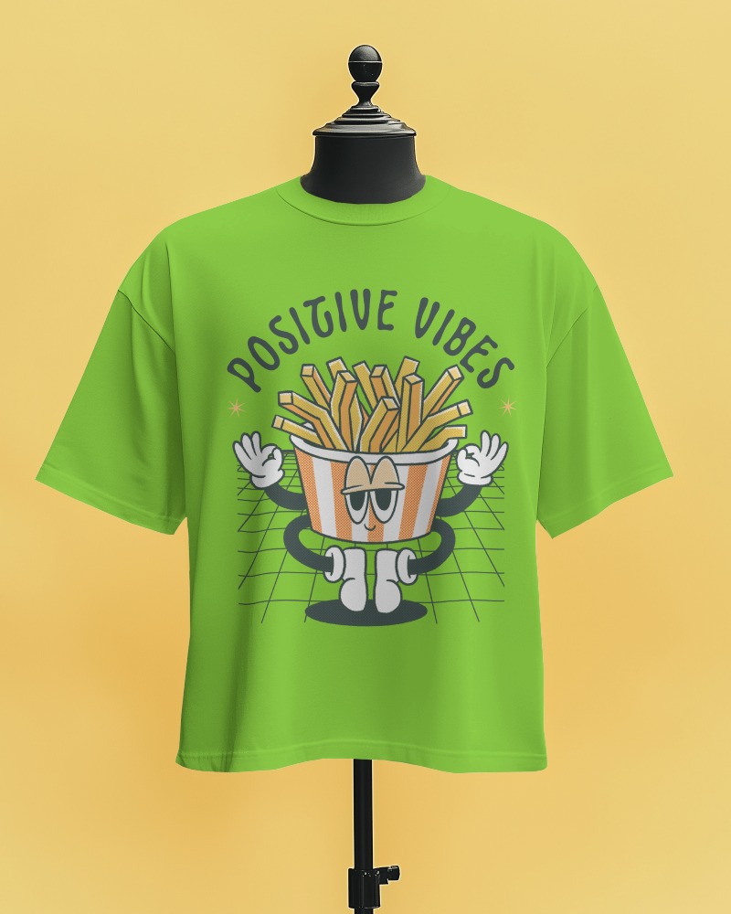 Simple Classic T Shirt Mockup Hanging On A Mannequin Against Yellow Background