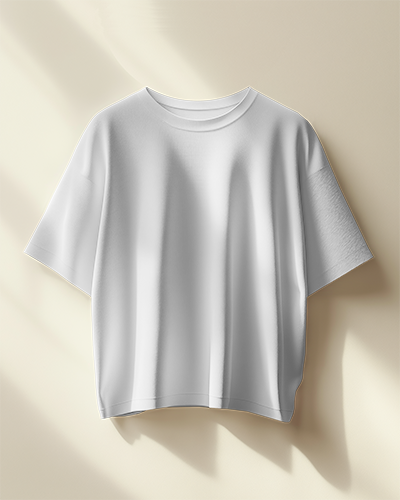Soft Sunlit T Shirt Mockup Minimalistic Hanging Display With Shadows