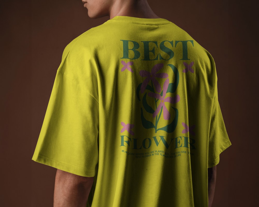 Urban Style T Shirt Mockup Male Model In Soft Dramatic Lighting